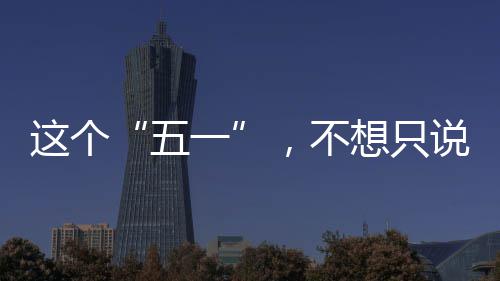 想只辛苦这个说了五一，不